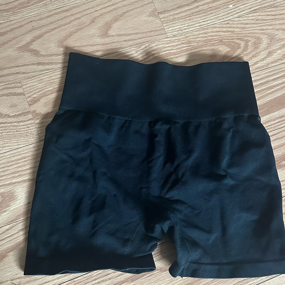 Black workout shorts